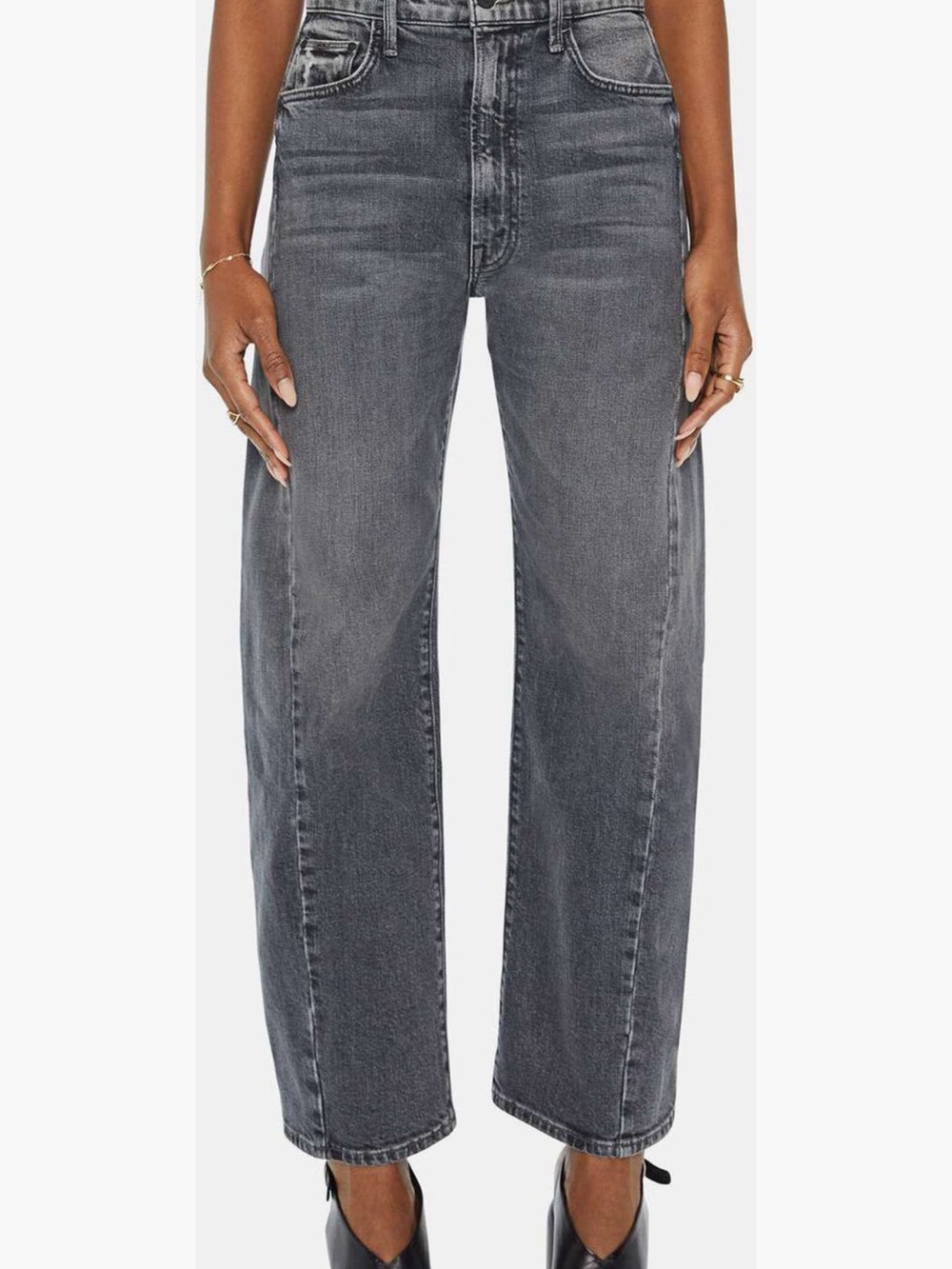 MOTHER The Half Pipe Flood Ankle Wide Jeans